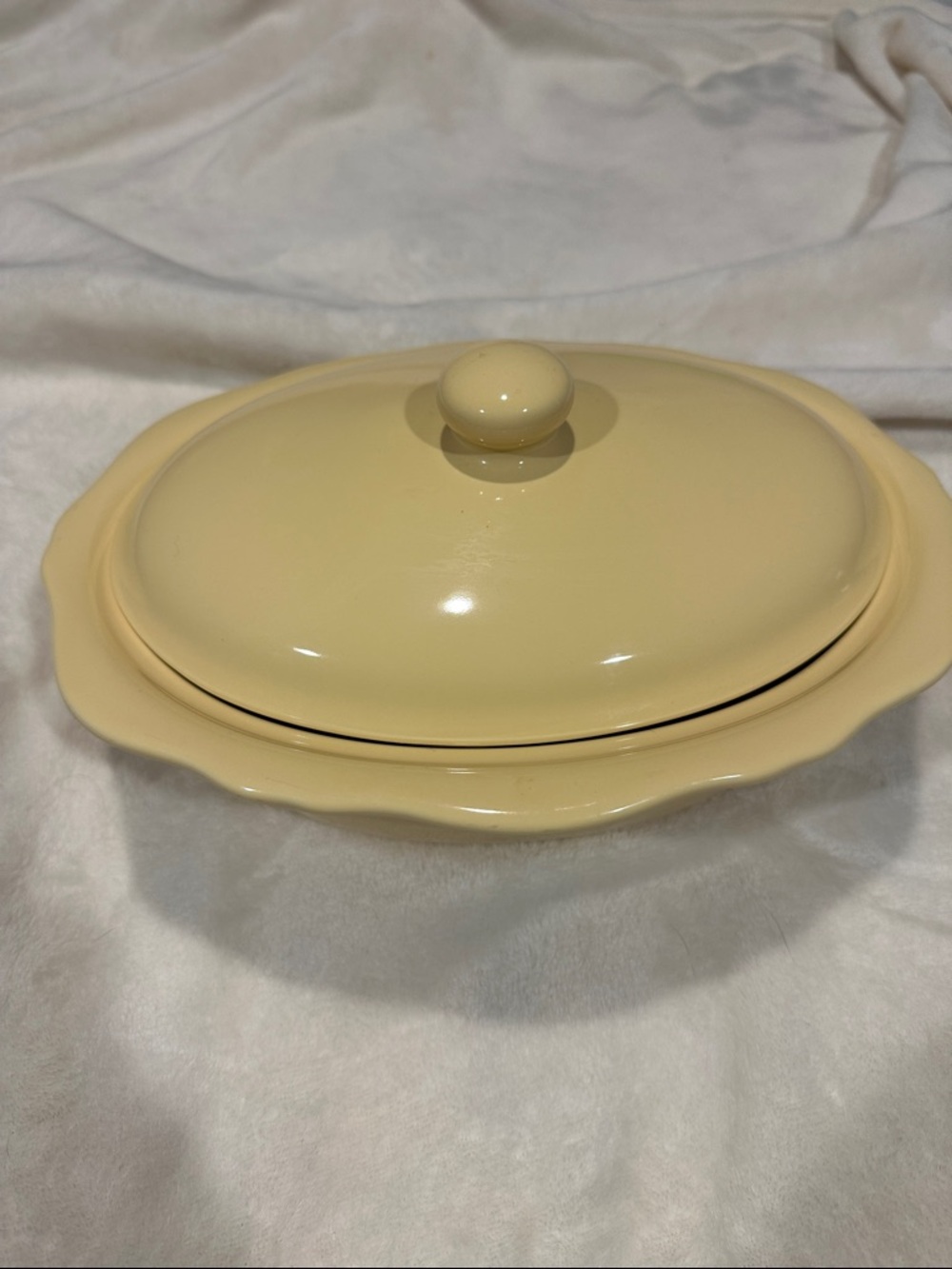 Southern Living at Home casserole dish, Hospitality Collection pale yellow